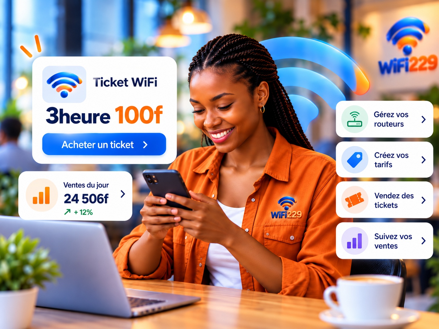 Gestion d’un réseau WiFi depuis un téléphone